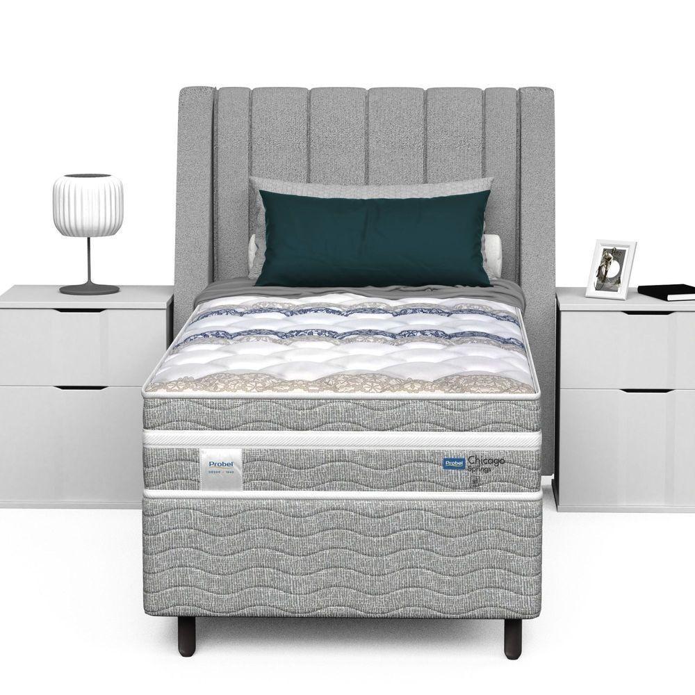 Conjunto Box Solteiro Mola Probel Chicago (88x188x24cm) - 4