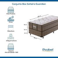 Conjunto Box Solteiro Mola Probel Guardian (88x188x58cm) - 8