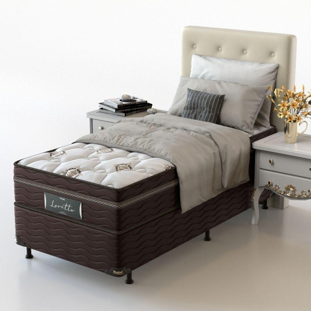 Conjunto Box Solteiro Mola Probel Loretto (88x188x54cm) - 2