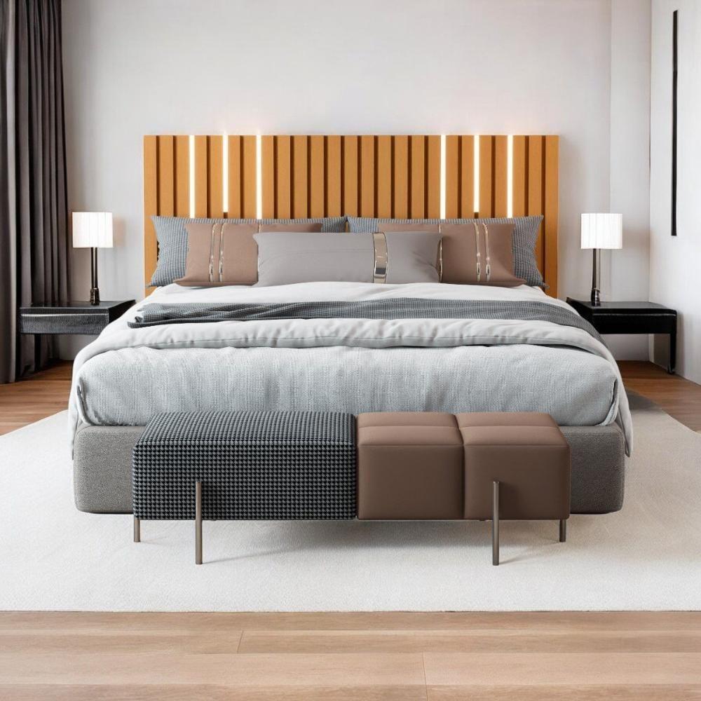 Cabeceira Casal-queen Maracá Nature Com Leds Jb Móveis - 1