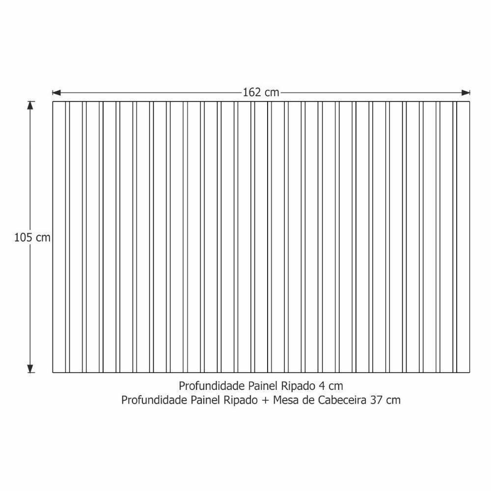 Cabeceira Casal-queen Maracá Nature Com Leds Jb Móveis - 2