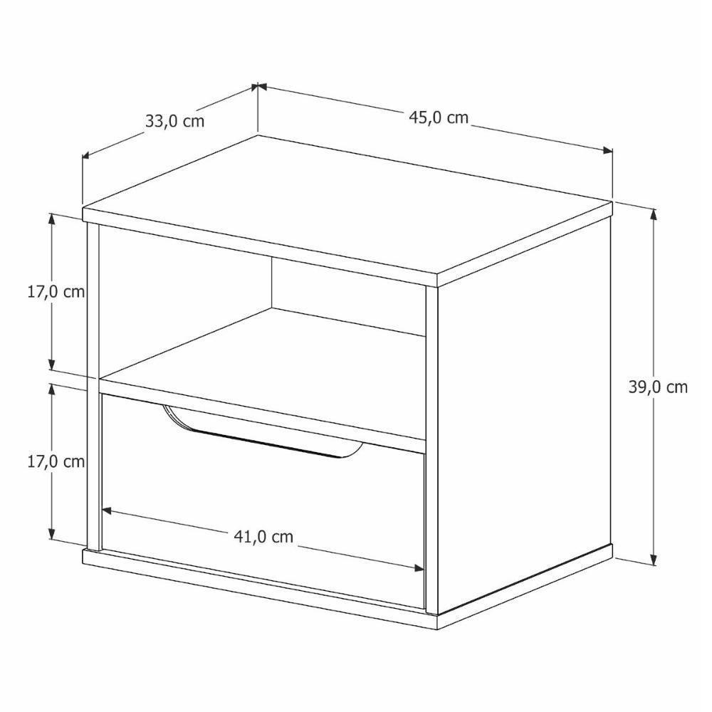 Cabeceira Casal-queen Maracá Com 01 Mesa De Cabeceira E Led - 2