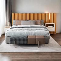 Cabeceira Casal-queen Maracá Com 01 Mesa De Cabeceira E Led - 1