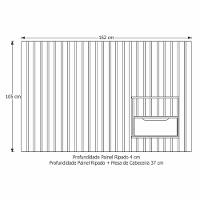 Cabeceira Solteiro Maracá Com 01 Mesa De Cabeceira E Led Jb - 3