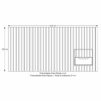 Cabeceira Casal-queen Maracá Com 01 Mesa De Cabeceira Jb - 3