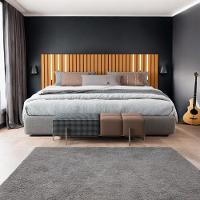 Cabeceira King Maracá Nature Com Leds Jb Móveis - 1