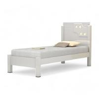 Cama Solteiro Com Aplique Espelho Colônia Branca - 3