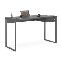 Mesa Home Office Escrivaninha Shine 1,36 Preta Com Gaveteiro - 3