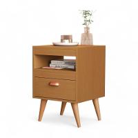 Kit 02 Mesas De Cabeceira Flex Sal Ypê E Off White Sal