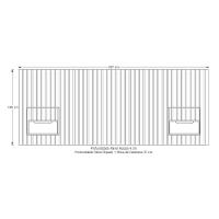 Cabeceira Casal-queen Maracá Com 2 Mesas De Cabeceira Jb - 3