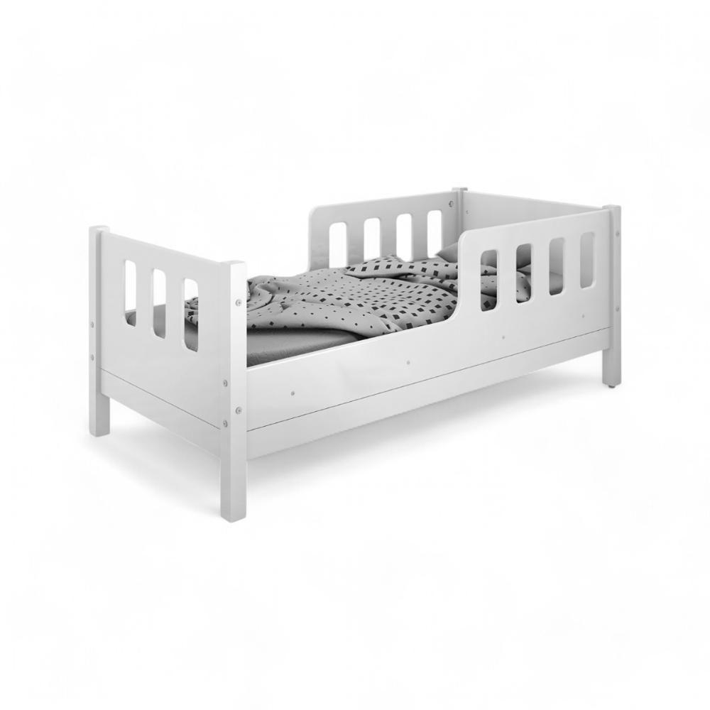 Cama Juvenil Com Proteção Essenza Branca E Azul - 2