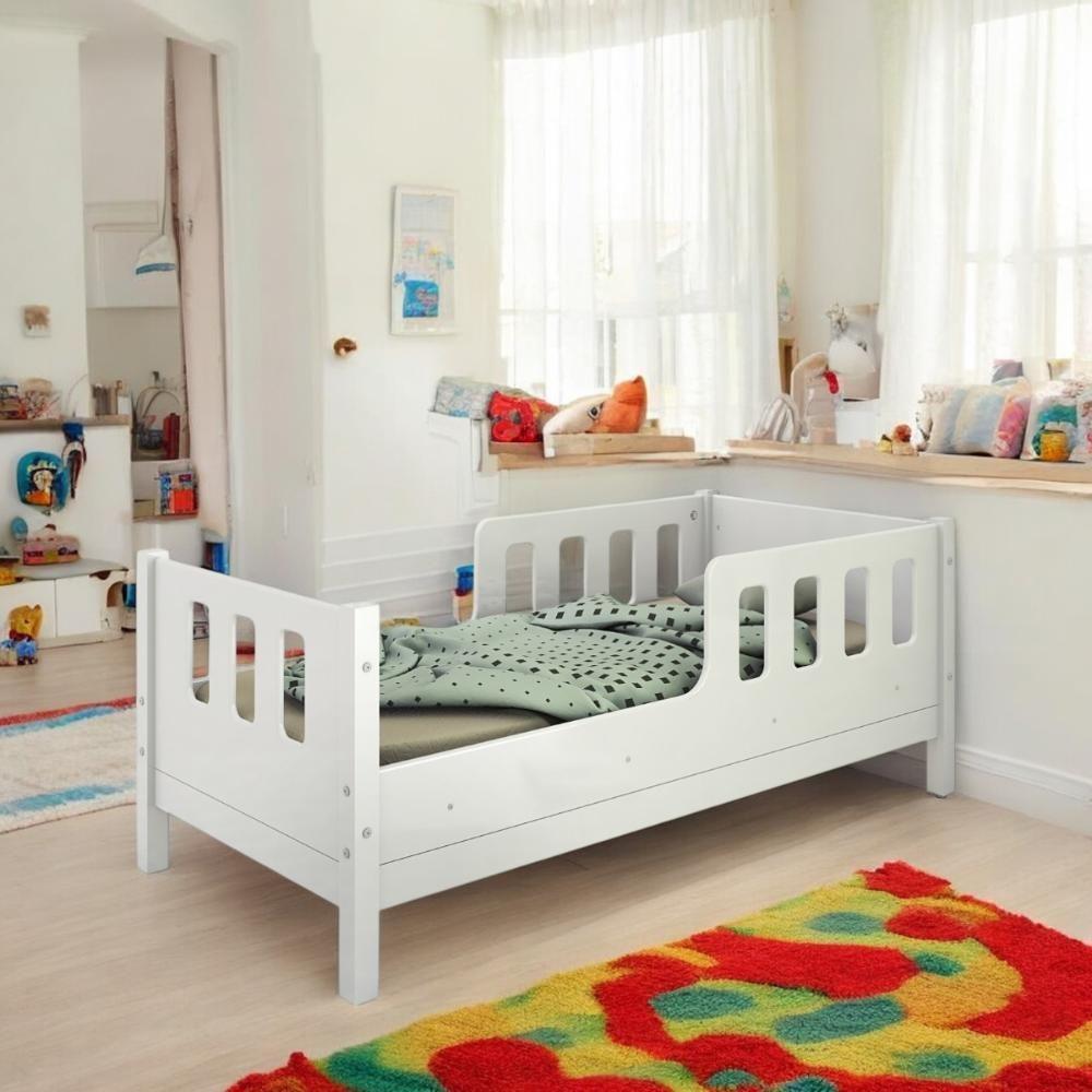 Cama Juvenil Com Proteção Essenza Branca Com Colchão - 1