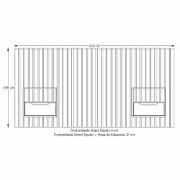 Cabeceira Solteiro Maracá Com 2 Mesas De Cabeceira E Leds Jb - 3