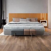 Cabeceira King Maracá Com 01 Mesa De Cabeceira E Led Jb - 1