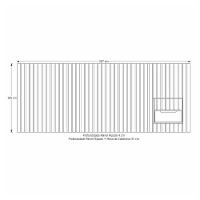 Cabeceira King Maracá Com 01 Mesa De Cabeceira E Led Jb - 2