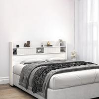 Cabeceira Com Prateleiras Nyce Queen Branca - 1