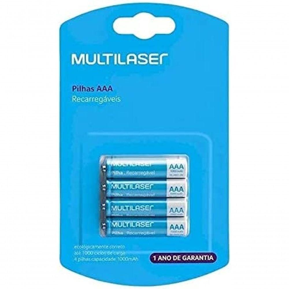 Pilhas Recarregaveis Aaa (1000mah) 4 Uni - 1