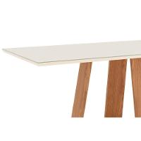 Sala de Jantar Completa Lins c/ Tampo Madeirado c/ Vidro 160x90cm e 6 Cadeiras Malu Nature/Marrom Amêndoa - Henn