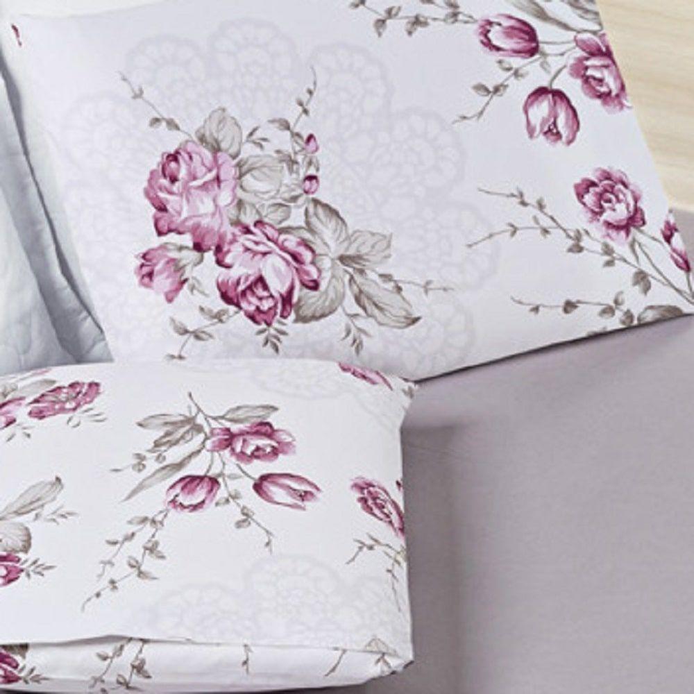 Jogo De Lençol Solteiro Alycia Micropercal 200fios 2pç Lil - 2