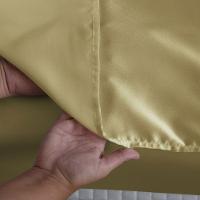 Jogo De Lençol Arya Queen 4 Peças Cetim Charmousse Brilhante Macio - Dourado