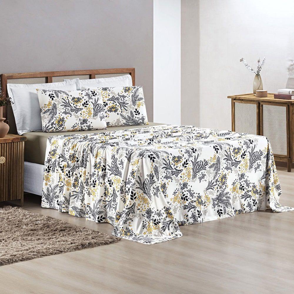 Jogo Lençol Casal Malha Milly 4 Pçs Bloss - 3