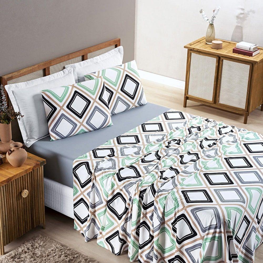 Jogo Lençol Solteiro Malha Milly 3 Pçs Harmo - 5