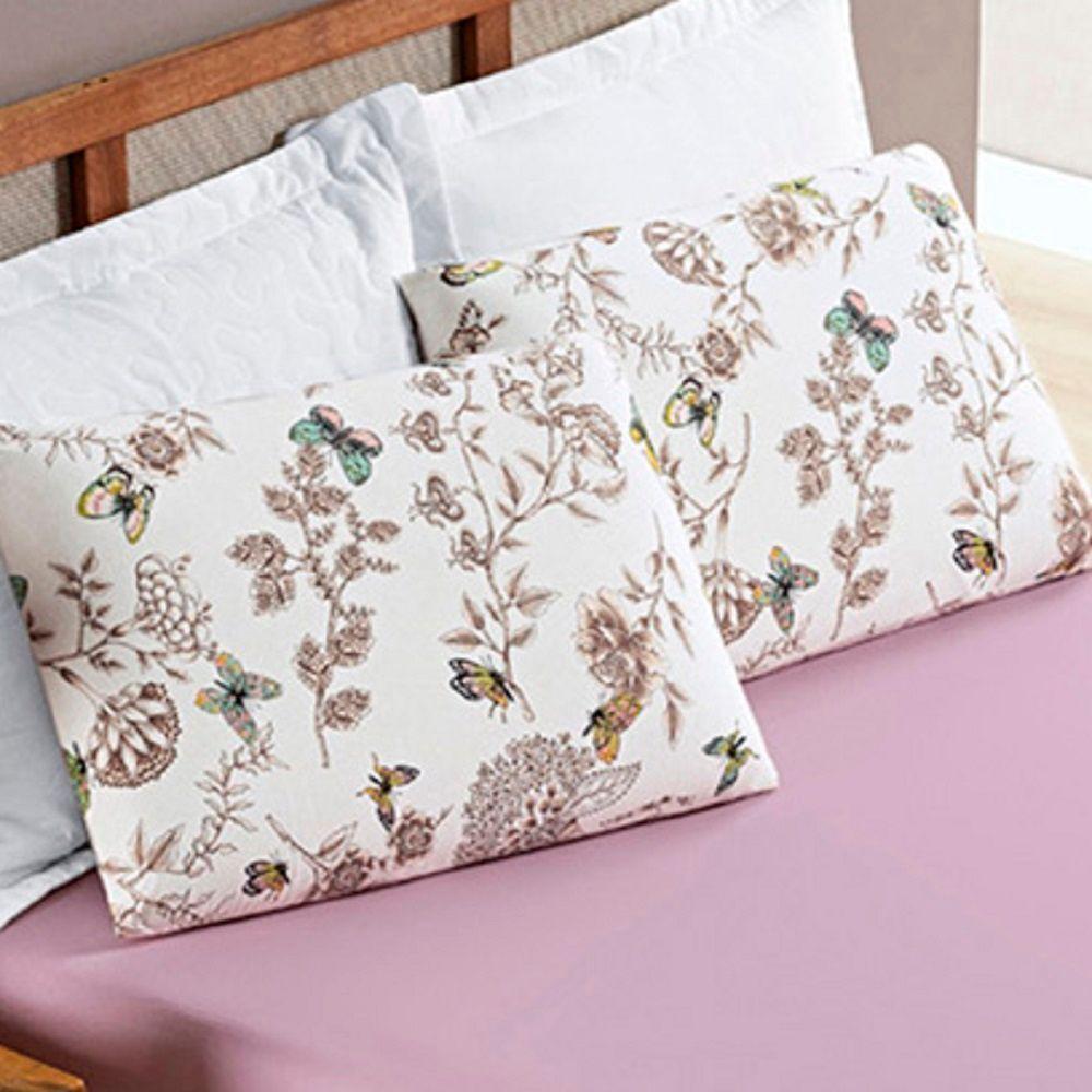 Jogo Lençol Casal Malha Milly 4 Pçs Butter - 4