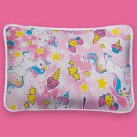 Jogo De Lençol Alegria Solteiro 2 Peças Infantil Estampado Malha 100% Algodão - Unicórnio Rosa - 2