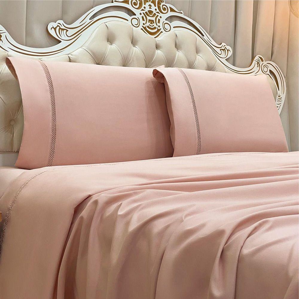 Jogo De Cama Lençol Queen Apolo Micropercal 300 Fios - Rosê - 2