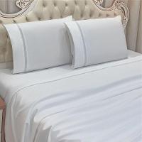 Jogo De Cama Lençol Queen Apolo Micropercal 300 Fios - Branco - 2