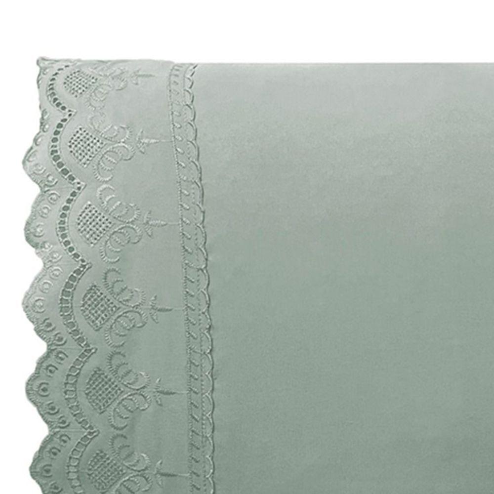 Jogo De Cama Lençol King Supremo Micropercal 300 Fios - Chumbo - 3