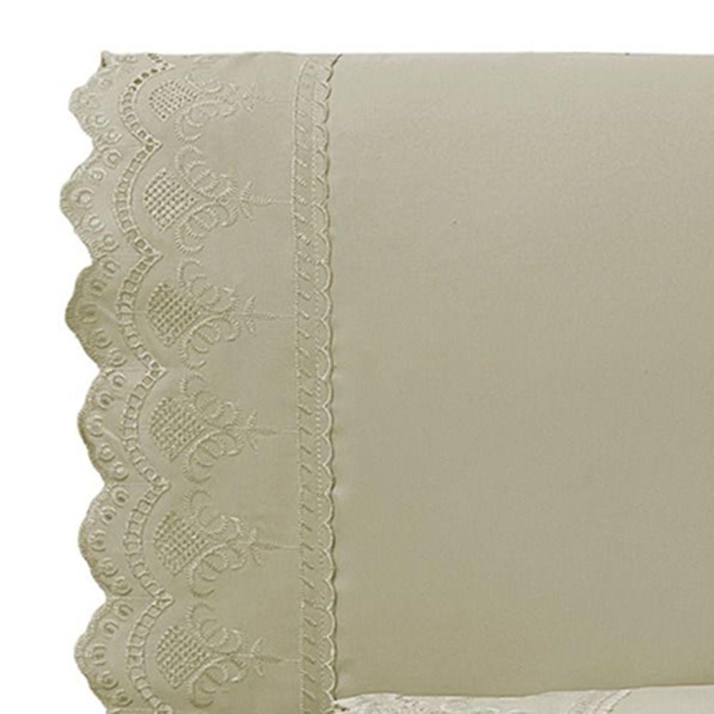 Jogo De Cama Lençol Queen Supremo Micropercal 300 Fios - Fendi - 2