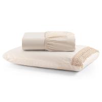 Jogo De Lençol Solteiro Suavitec Com Grippir 2 Peças - Palha - 1