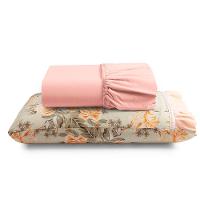 Jogo De Cama Lençol Solteiro Minuano 100% Algodão 2 Peças - Rosê - 1