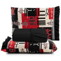 Jogo De Cama Lençol Queen Minuano 100% Algodão 3 Peças - Preto - 1