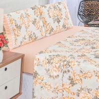 Jogo De Cama Lençol Queen Minuano 100% Algodão 4 Peças - Rosê - 2