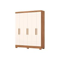 Guarda Roupa Casal 6 Portas E 2 Gavetas C- Pés Briz B369 Nature-off White - 2