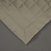 Kit Cobre Leito Colcha Unique Casal Queen 3 Peças Matelado Percal 300 Fios - Cáqui - 3