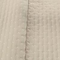 Kit Cobre Leito Colcha Quality Queen 3 Peças Percale 200 Fios Bordado - Cáqui