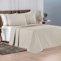 Kit Cobre Leito Colcha Sorento Queen 3 Peças Piquet 100% Algodão Premium - Fendi - 5