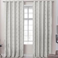 Cortina Dalia Jacquard Estampado Floral 2,00m X 1,70m Sala Quarto Varão 2m - Bege - 1