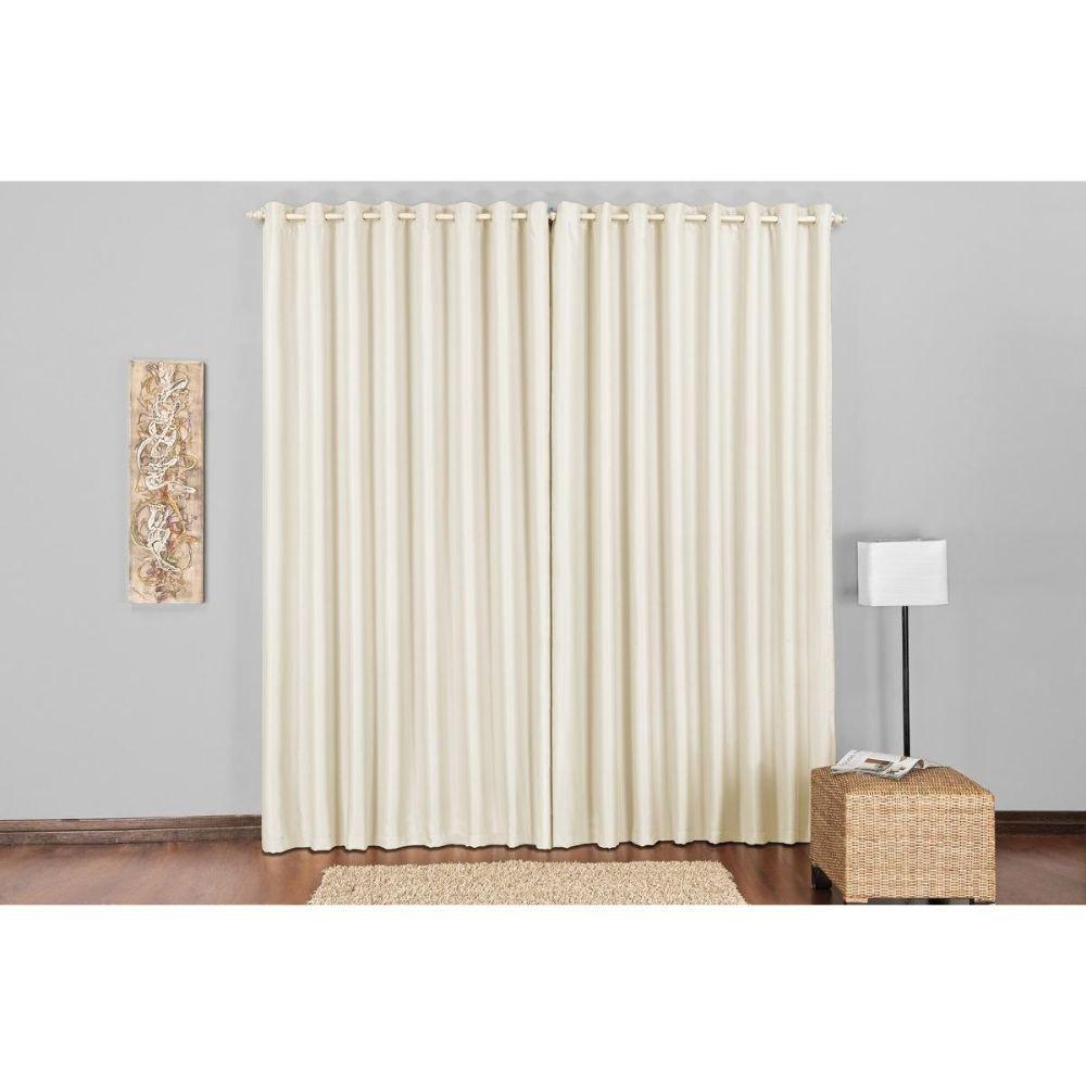 Cortina Blackout 3 Metros Tilia Varão 3,0 X 2,7 M Sala Quarto - Bege - 2