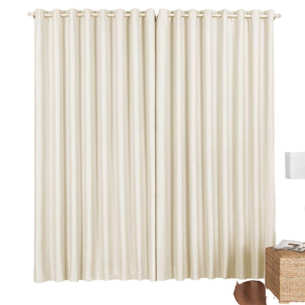 Cortina Blackout 3 Metros Tilia Varão 3,0 X 2,7 M Sala Quarto - Bege - 3