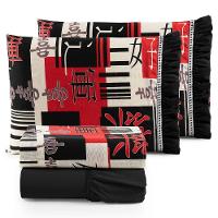 Jogo De Cama Lençol King Minuano 100% Algodão 4 Peças - Preto - 1