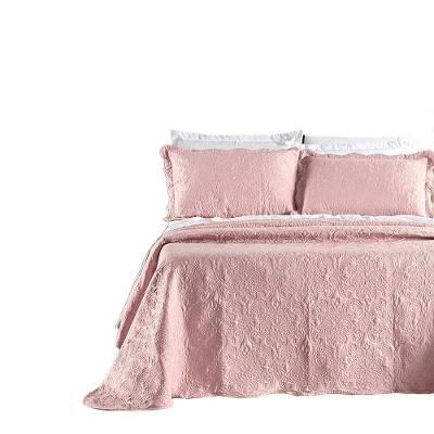 Kit Cobre Leito Colcha Adventure King Dupla Face - Rosê