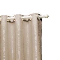 Cortina Jacquard 2,0 X 1,7m Sala Quarto Bege - 2