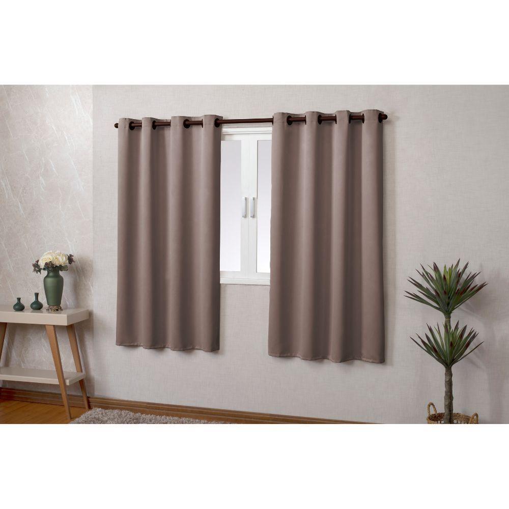 Cortina Blackout 3 Metros Tilia Varão 3,0 X 2,7 M Sala Quarto - Avelã - 4