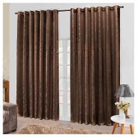 Cortina Jacquard 3,0 X 2,7m Sala Quarto Marrom - 2