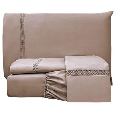 Jogo De Cama Lençol Casal Apolo Micropercal 300 Fios - Chocolate