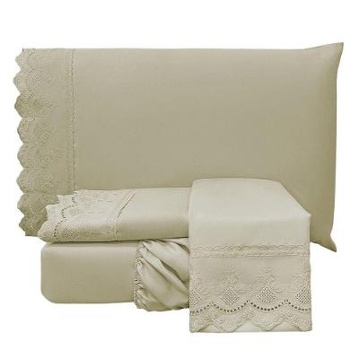 Jogo De Cama Lençol Casal Supremo Micropercal 300 Fios - Fendi